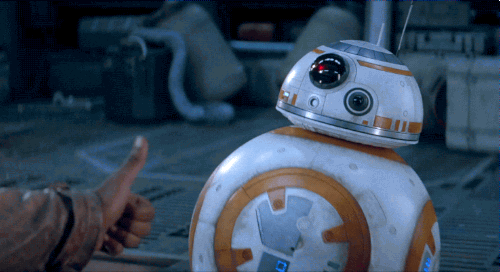 star wars, droid thumbs up